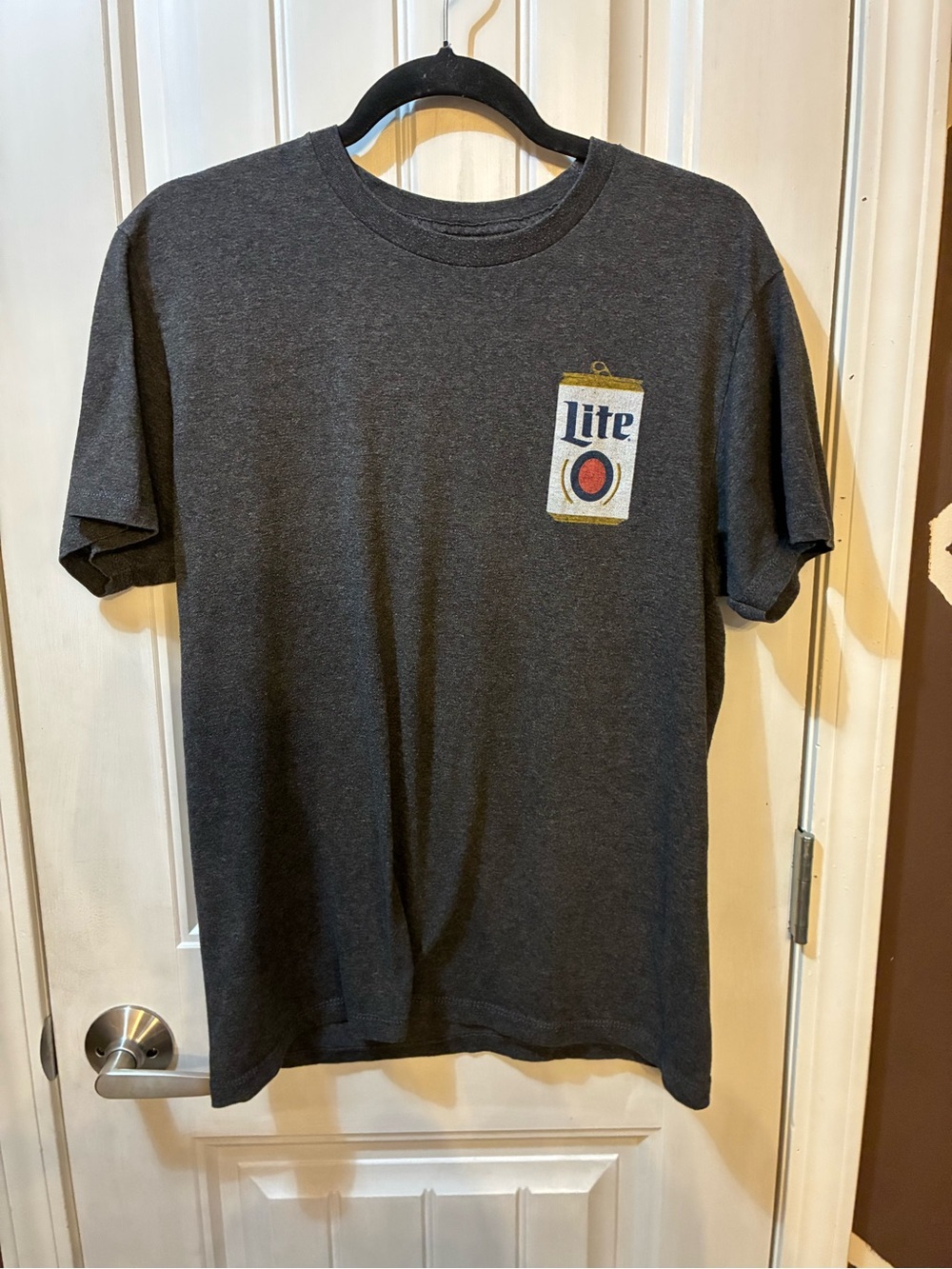 Miller Lite Charcoal Short Sleeve Men’s T-Shirt